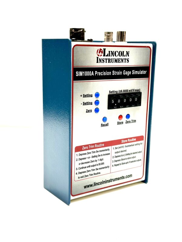 Precision load cell simulator specs