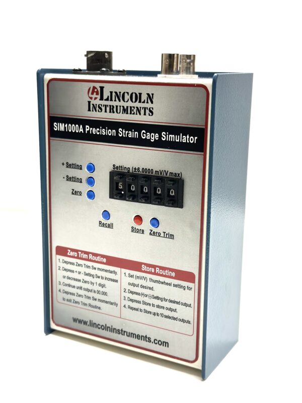 Precision load cell simulator specs